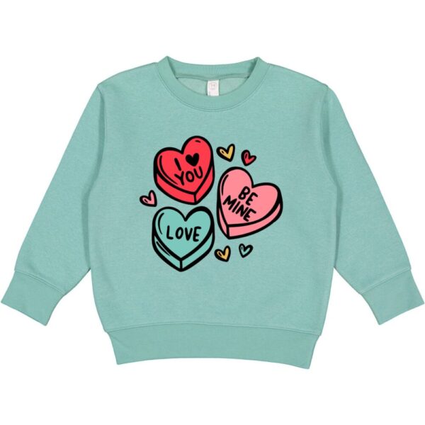 Candy Hearts  Valentines Day Kids sweatshirt