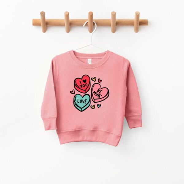 Candy Hearts  Valentines Day Kids sweatshirt