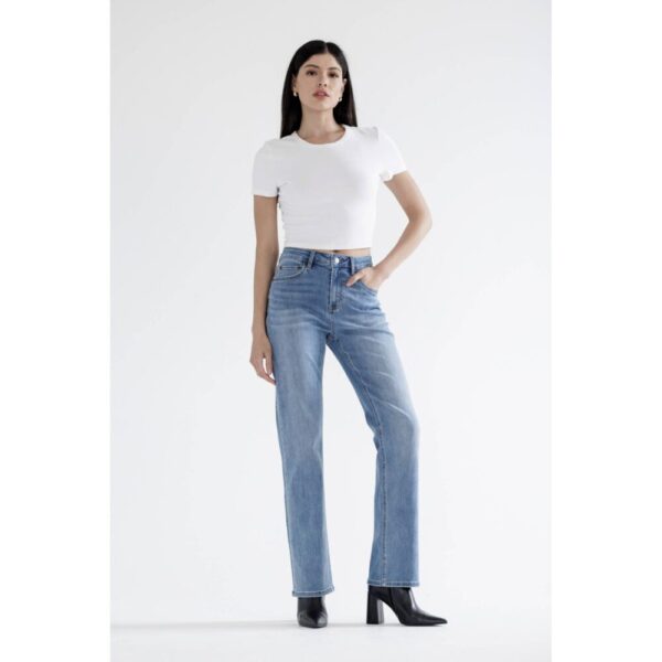 MICKI MICA HIGH RISE STRAIGHT LEG JEANS