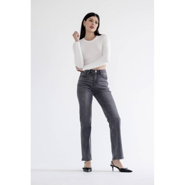 MICA MIKALYA HIGH RISE STRAIGHT LEG JEANS