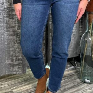 MACI MICA SUPER HIGH WEDGE STRAIGHT LEG JEANS