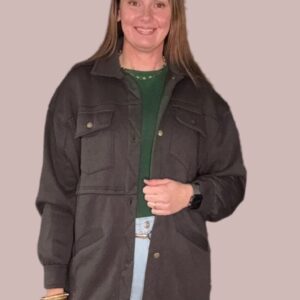 Dominque Washed Fleece French Terry Jacket