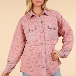 Emery Quilted Cozy Shacket Jacket