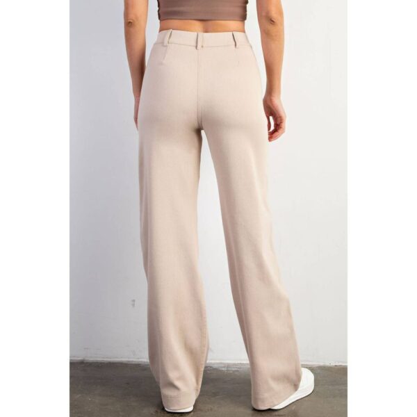 COTTON STRETCH TWILL WIDE PANTS