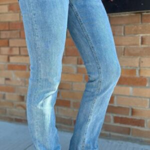 MICKI MICA HIGH RISE STRAIGHT LEG JEANS