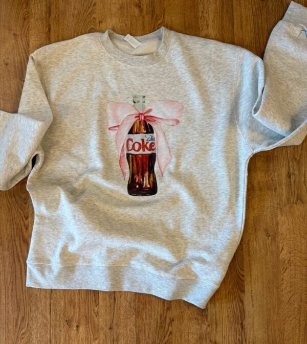 Diet Coke Coquette Bow Lane Seven Crewneck Sweatshirt