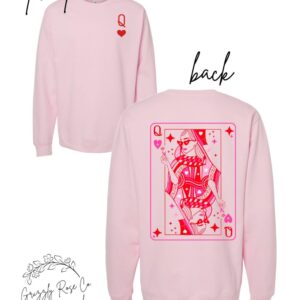 Queen of Hearts Crewneck Sweatshirt