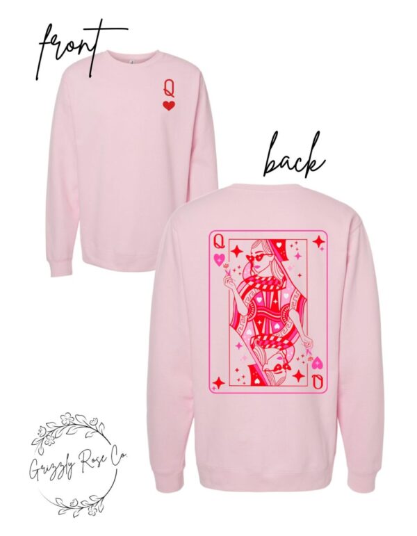 Queen of Hearts Crewneck Sweatshirt