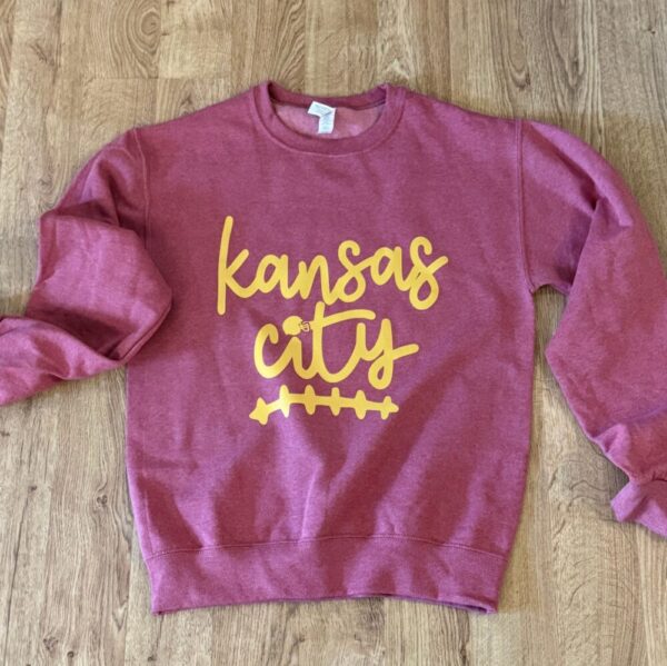 Kansas City Vintage Heather Red Crewneck