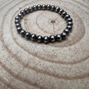 Sterling Pearl Stretch Bracelet – 6mm