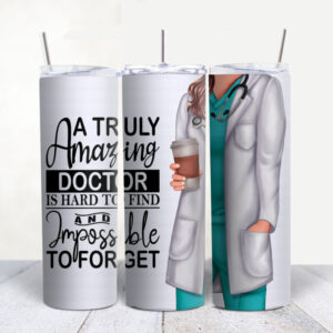 20 oz Amazing Female Doctor Stainless Steel Tumbler Cup