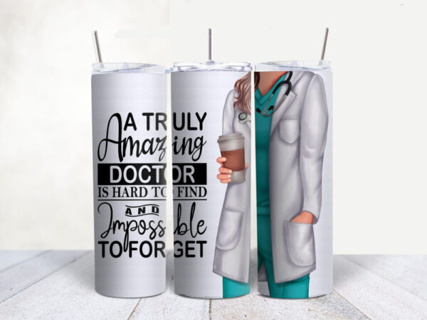 20 oz Amazing Female Doctor Stainless Steel Tumbler Cup