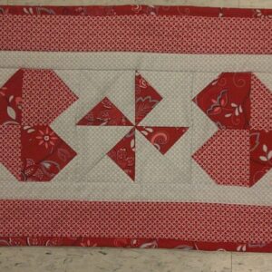 Happy Hearts Mini Tablerunner