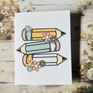 Pencil and flower card