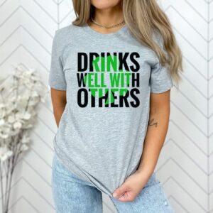 Drinks Well With Others Shamrock Tee