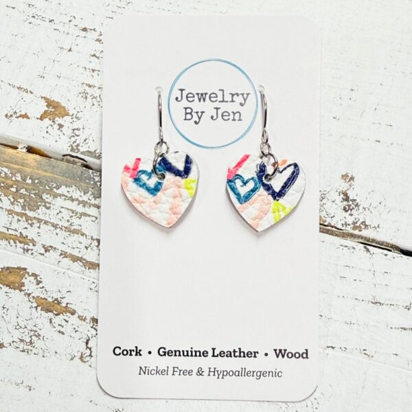 Mini Heart Earrings: Candy Hearts