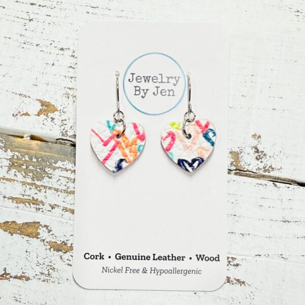 Mini Heart Earrings: Candy Hearts