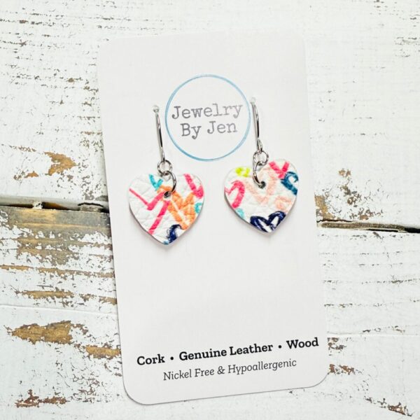 Mini Heart Earrings: Candy Hearts