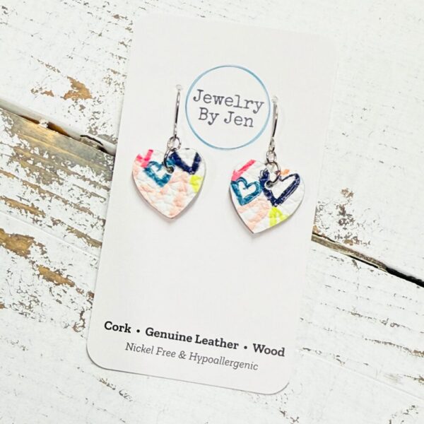 Mini Heart Earrings: Candy Hearts