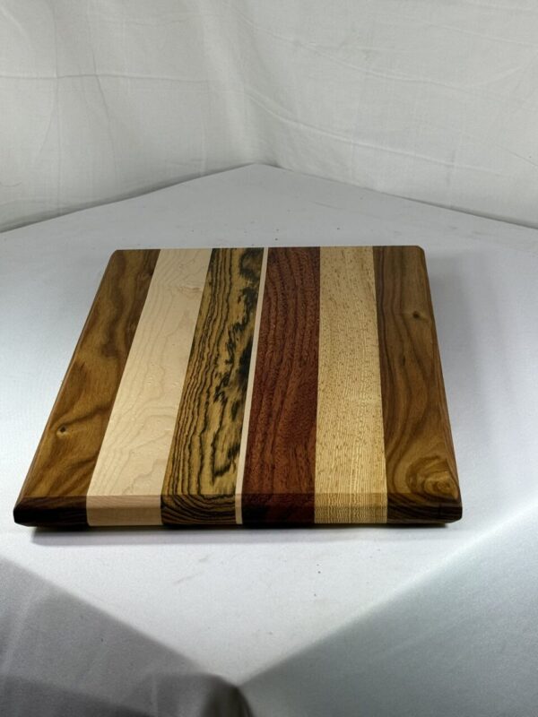 Face Grain Cutting Board (canary wood, birdseye maple, becote, ebiaet, leti)