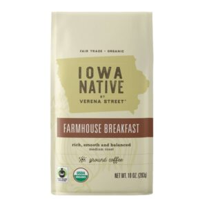 Farmhouse Breakfast Fair Trade Organic Coffee 10 oz. Ground