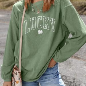 Lucky Corduroy Oversized Graphic