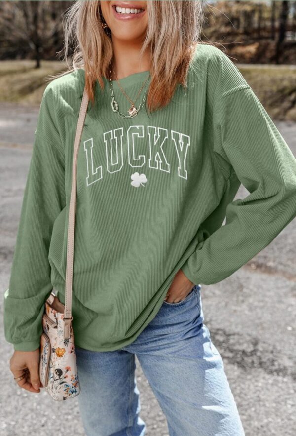 Lucky Corduroy Oversized Graphic