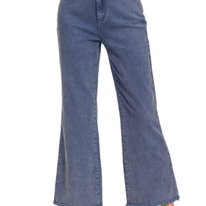 Zenana Acid Washed Frayed Hem Jeans