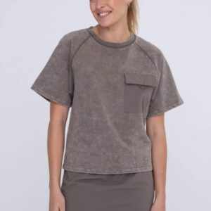 Mineral Wash Boxy Pocket Tee