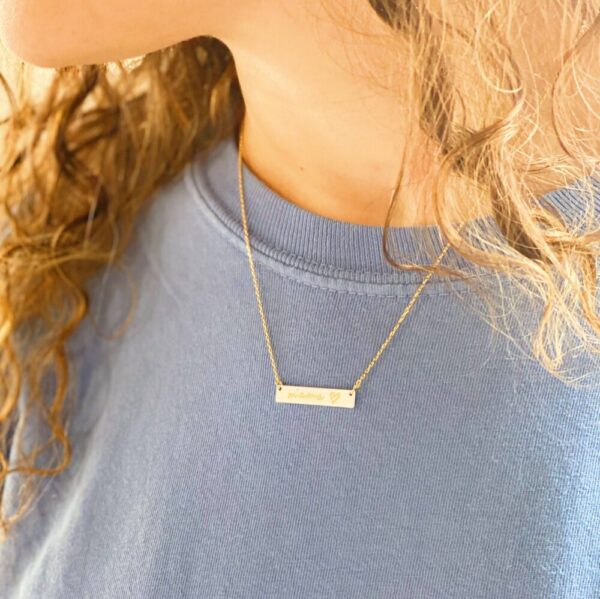 Mama Bar Heart Necklace