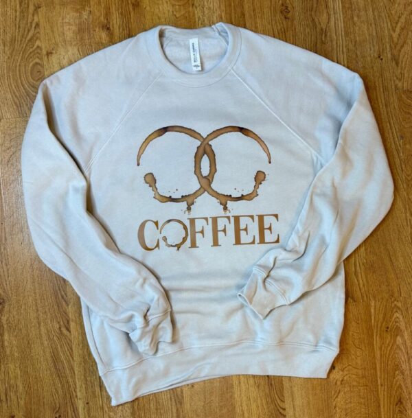 Coffee Rings Bella+Canvas Crewneck Sweatshirt