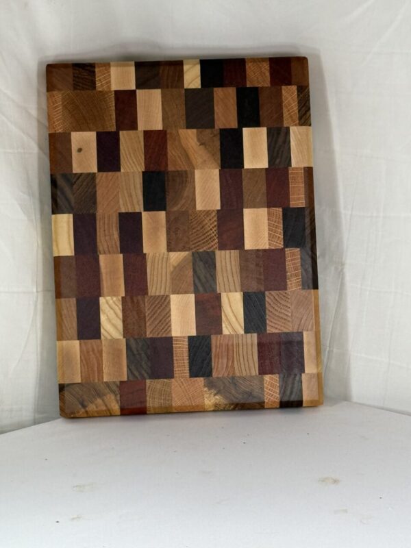 End Grain Chaos Cutting Board (mixed Hardwoods and Exotics)