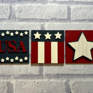 Boho 4th of July – Laser Cut Interchangeable Sign Tiles