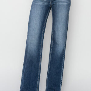 Risen High Rise Straight Jeans