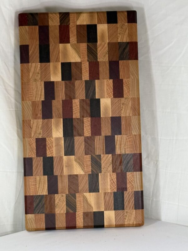 End Grain Chaos Cutting Board (mixed Hardwoods and Exotics)