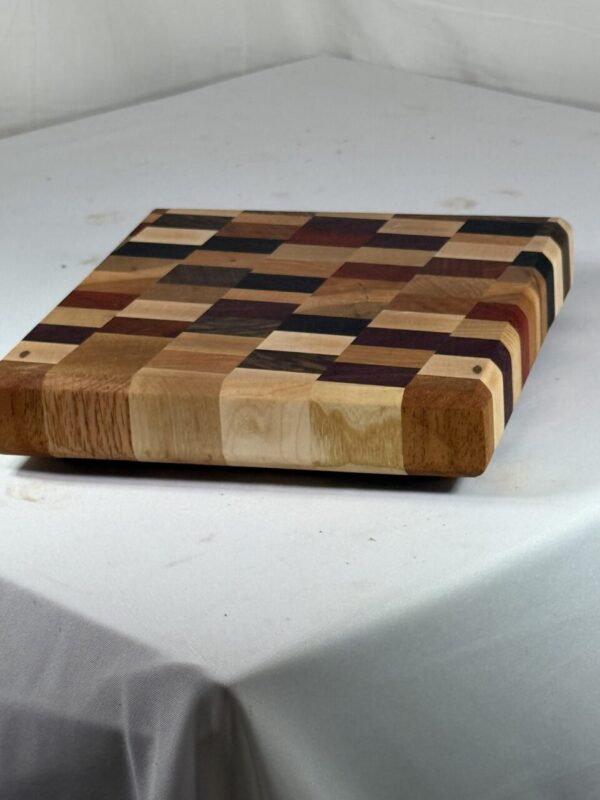 End Grain Chaos Cutting Board (mixed Hardwoods and Exotics)