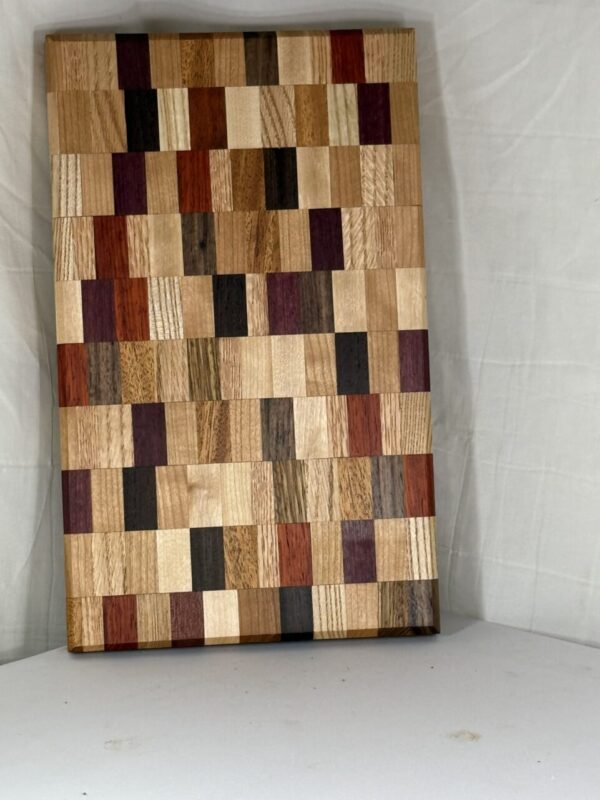 Face Grain Chaos Cutting Board (mixed Hardwoods and Exotics)