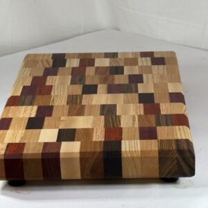 Face Grain Chaos Cutting Board (mixed Hardwoods and Exotics)