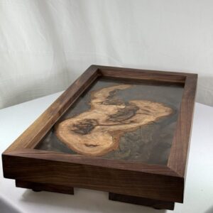 Oak Burl and Epoxy Food Safe Tray