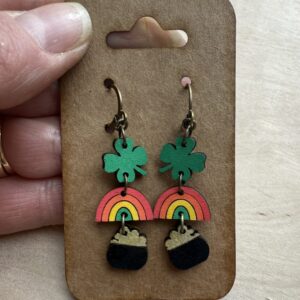 St Patrick Trio Dangle Earrings