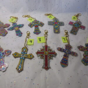 Diamond Art Keychains-Crosses