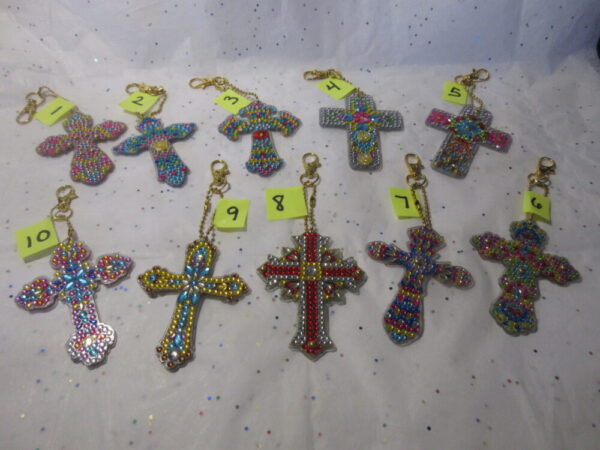 Diamond Art Keychains-Crosses