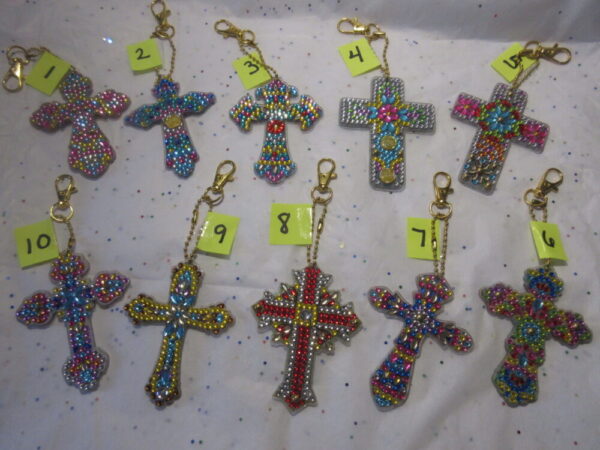 Diamond Art Keychains-Crosses