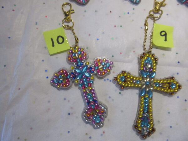 Diamond Art Keychains-Crosses