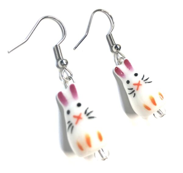 Handmade Easter Bunny Earrings for Spring