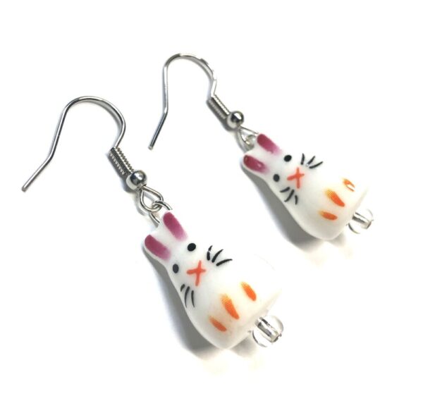 Handmade Easter Bunny Earrings for Spring