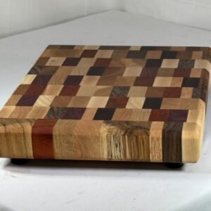 End Grain Chaos Cutting Board (mixed Hardwoods and Exotics)