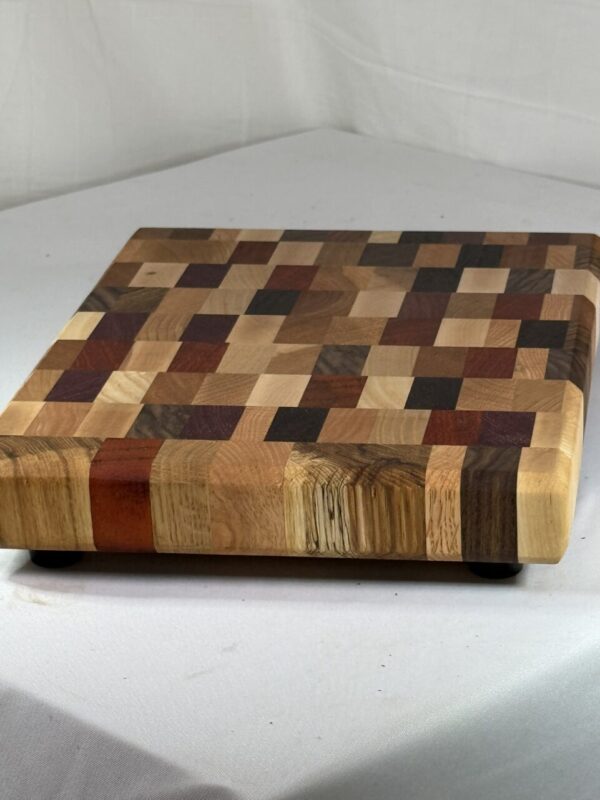 End Grain Chaos Cutting Board (mixed Hardwoods and Exotics)