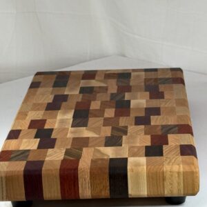 End Grain Chaos Cutting Board (mixed Hardwoods and Exotics)