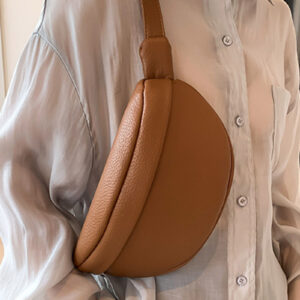 Vegan Leather Crossbody/Fanny Bag – Camel